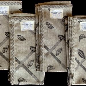 Villeroy & Boch 100% Cotton Napkins “SOUS LA TONNELLE FLEURS” 18” x 18” Lot-4